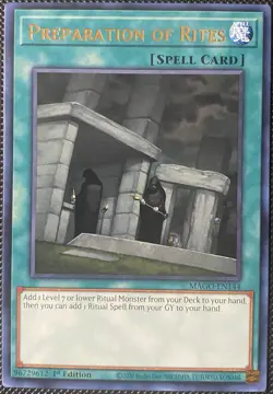 Preparation of Rites MAGO-EN144 Maximum Gold 1st Edition - Yugioh Card - Image 1