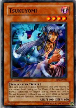 Tsukuyomi SD6-EN011 Structure Deck: Spellcaster's Judgment 1st Edition Yugioh MP - Image 1