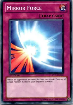 Mirror Force YS11-EN036 Dawn of the Xyz 1st Edition Yugioh NM - Image 1