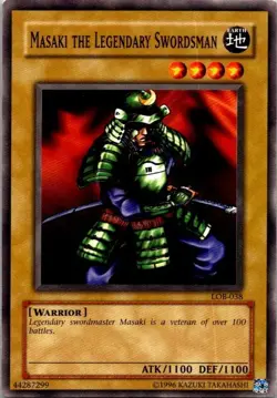 Masaki The Legendary Swordsman LOB-038 Yugioh LP - Image 1