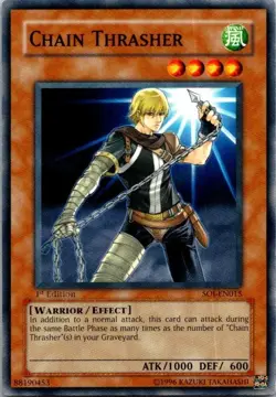 Chain Thrasher SOI-EN015 Shadow of Infinity 1st Edition Yugioh LP - Image 1