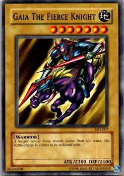 Gaia The Fierce Knight Yugioh SDY-007 MP - Image 1