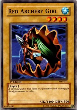 Red Archery Girl SDP-002 Starter Deck: Pegasus 1st Edition Yugioh LP - Image 1