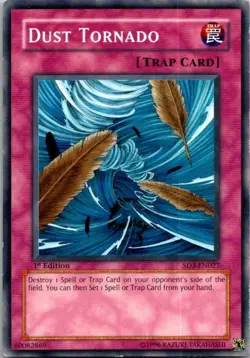 Dust Tornado SD3-EN027 Blaze of Destruction 1st Edition Yugioh LP - Image 1