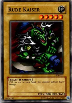 Rude Kaiser SDK-027 Yugioh LP - Image 1