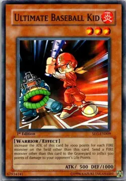 Ultimate Baseball Kid SD3-EN009 1st Edition Yugioh LP - Image 1