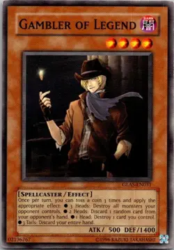 Gambler of Legend GLAS-EN031 Gladiator's Assault Yugioh LP - Image 1