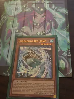 Yugioh 1x Surfacing Big Jaws ROTA-EN001 Rage of the Abyss Ultra 1st Edition NM - Image 1