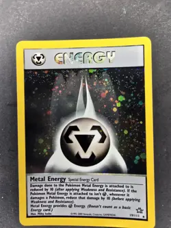 Metal Energy - 19/111 - Holo Rare Neo Genesis Set - Pokemon Card - Nm - Image 2