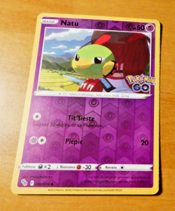 POKEMON GO FRANCAISE CARD REVERSE HOLO CARTE NATU 032/078 FR JCC NM 2022 - Image 1