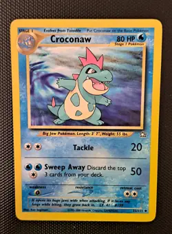 Croconaw 32/111 Neo Genesis Set English Non-Holo Pokemon Card LP/MP - Image 1