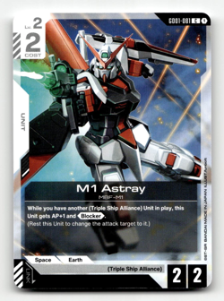 Gundam Card Game M1 Astray GD01-081 - Newtype Rising - Image 1