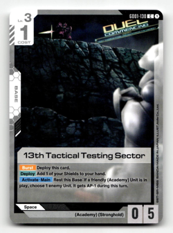 Gundam Card Game 13th Tactical Testing Sector GD01-130 - Newtype Rising - Image 1