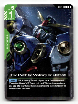 Gundam Card Game The Path to Victory or Defeat GD01-109 - Newtype Rising - Image 1