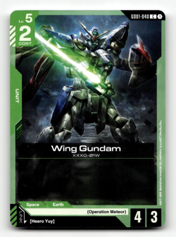 Gundam Card Game Wing Gundam GD01-040 - Newtype Rising - Image 1