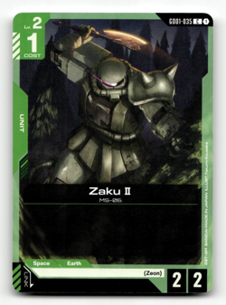 Gundam Card Game Zaku II GD01-035 - Newtype Rising - Image 1