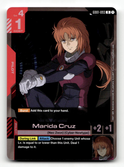 Gundam Card Game Marida Cruz GD01-093 - Newtype Rising - Image 1