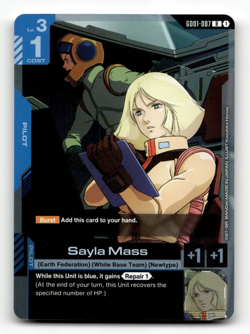 Gundam Card Game Sayla Mass GD01-087 - Newtype Rising - Image 1