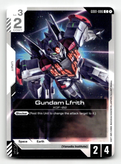 Gundam Card Game Gundam Lfrith GD01-086 - Newtype Rising - Image 1