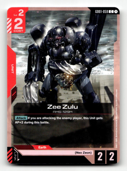 Gundam Card Game Zee Zulu GD01-059 - Newtype Rising - Image 1