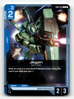 Gundam Card Game Jegan GD01-016 - Newtype Rising - Image 1