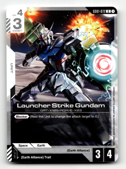 Gundam Card Game Launcher Strike Gundam GD01-072 - Newtype Rising - Image 1