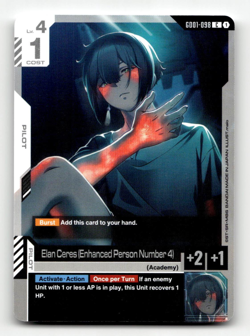 Gundam Card Game Elan Ceres (Enhanced Person Number 4) GD01-098 - Newtype Rising - Image 1