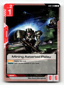 Gundam Card Game Mining Asteroid Palau GD01-128 - Newtype Rising - Image 1