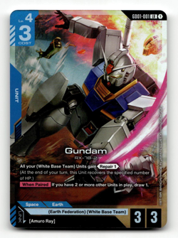 Gundam Card Game Gundam (GD01-001) - Newtype Rising - Image 1
