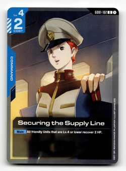Gundam Card Game Securing the Supply Line GD01-102 - Newtype Rising - Image 1