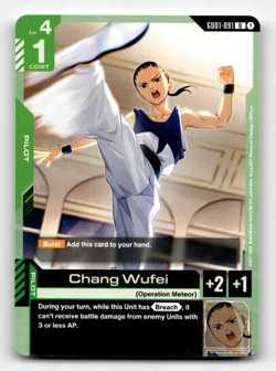 Gundam Card Game Chang Wufei GD01-091 - Newtype Rising - Image 1