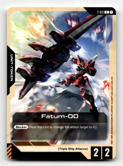 Gundam Card Game Fatum-00 (T-011) Token - Newtype Rising - Image 1