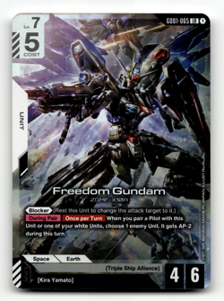Gundam Card Game Freedom Gundam GD01-065 - Newtype Rising - Image 1