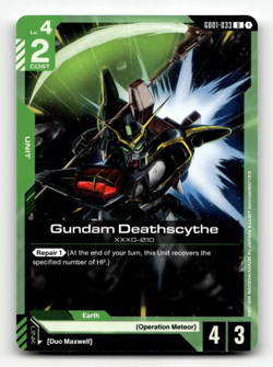 Gundam Card Game Gundam Deathscythe GD01-033 - Newtype Rising - Image 1