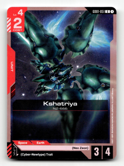 Gundam Card Game Kshatriya GD01-051 - Newtype Rising - Image 1
