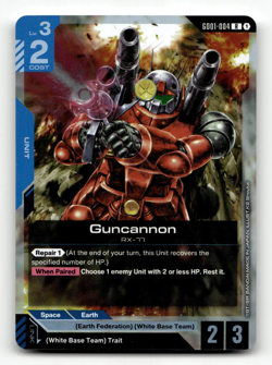 Gundam Card Game Guncannon GD01-004 - Newtype Rising - Image 1