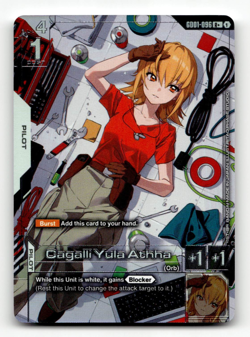 Gundam Card Game Cagalli Yula Athha (R+) GD01-096 - Newtype Rising - Image 1