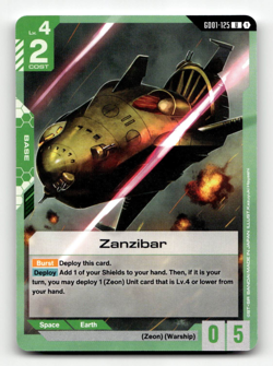 Gundam Card Game Zanzibar GD01-125 - Newtype Rising - Image 1