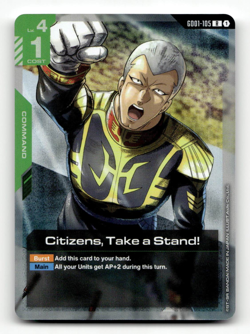 Gundam Card Game Citizens, Take a Stand! GD01-105 - Newtype Rising - Image 1