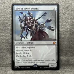 Sire of Seven Deaths - Foundations (FDN) #1 Non-Foil NM Pack Fresh MTG - Image 1