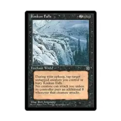 WOTC MtG Homelands Koskun Falls (R) EX - Image 1