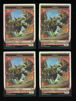 Goblin Token - x4 - Foil - Unstable - MTG - Image 1