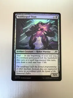 Voidforged Titan - 125 - MTG: Edge of Eternities - Uncommon - FOIL - Image 1