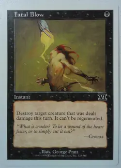 Fatal Blow *Common* Magic MtG x1 Sixth 6th Edition SP - Image 1