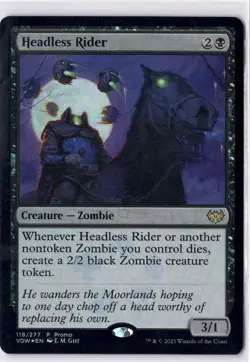 Headless Rider LP* FOIL PROMO Crimson Vow ENGLISH 118/277 mtg -UnltdCards - Image 1