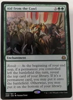 Aid from the Cowl - MTG Aether Revolt Regular RARE - Image 1