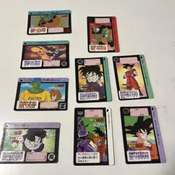 Dragon Ball Z 9 Card Set Goku Gohan Piccolo Cell Good - Image 1