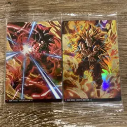 Dragon Ball Z Goku Super Saiyan 3&4 AR Card Set Bandai - Image 1