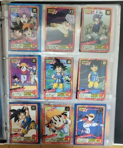Dragon Ball Card Game 18 Beautiful Cards Vintage 20+ Years Old Excellent - Image 2
