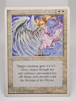 Divine Transformation unplayed MAGIC The Gathering MTG 4th Edition - Image 1